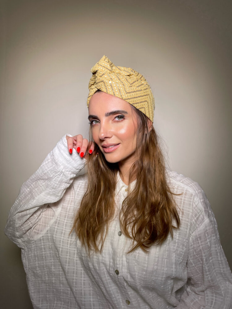 ⁦סרט פטנט - זהב פייטים עבה⁩ – תמונה ⁦2⁩