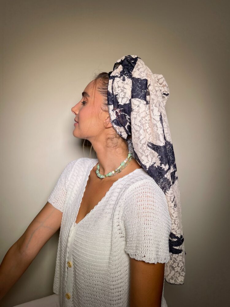 ⁦כיסוי ראש לונג - דגם אחדות⁩ – תמונה ⁦2⁩