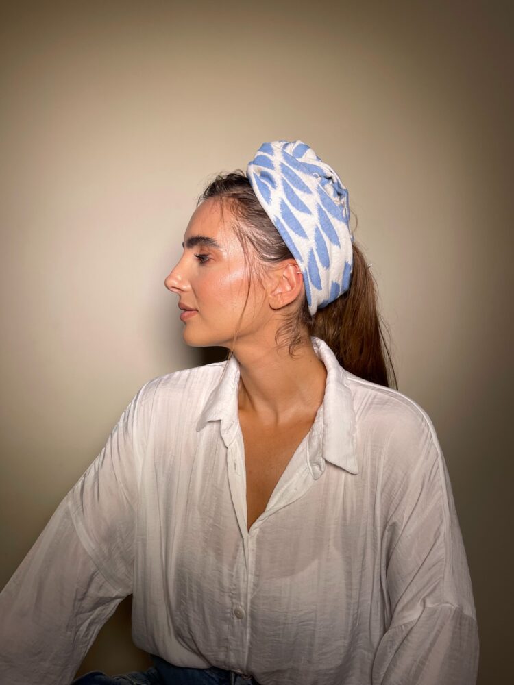 ⁦סרט פטנט - תכלת לבן⁩ – תמונה ⁦2⁩