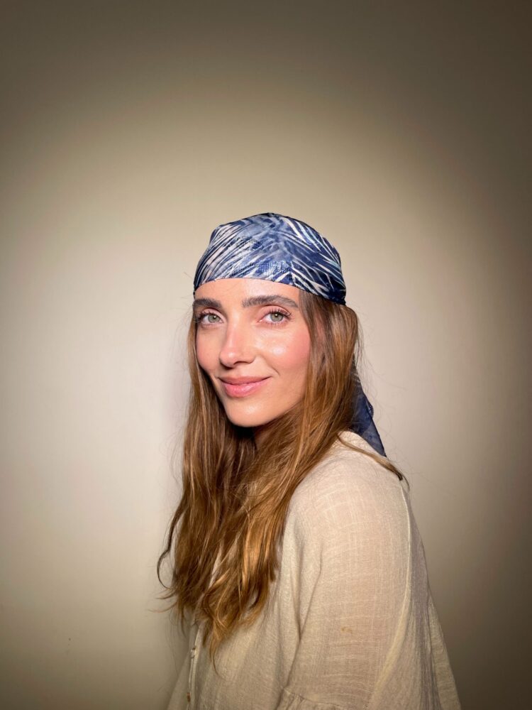 BANDANA - כחול עלים