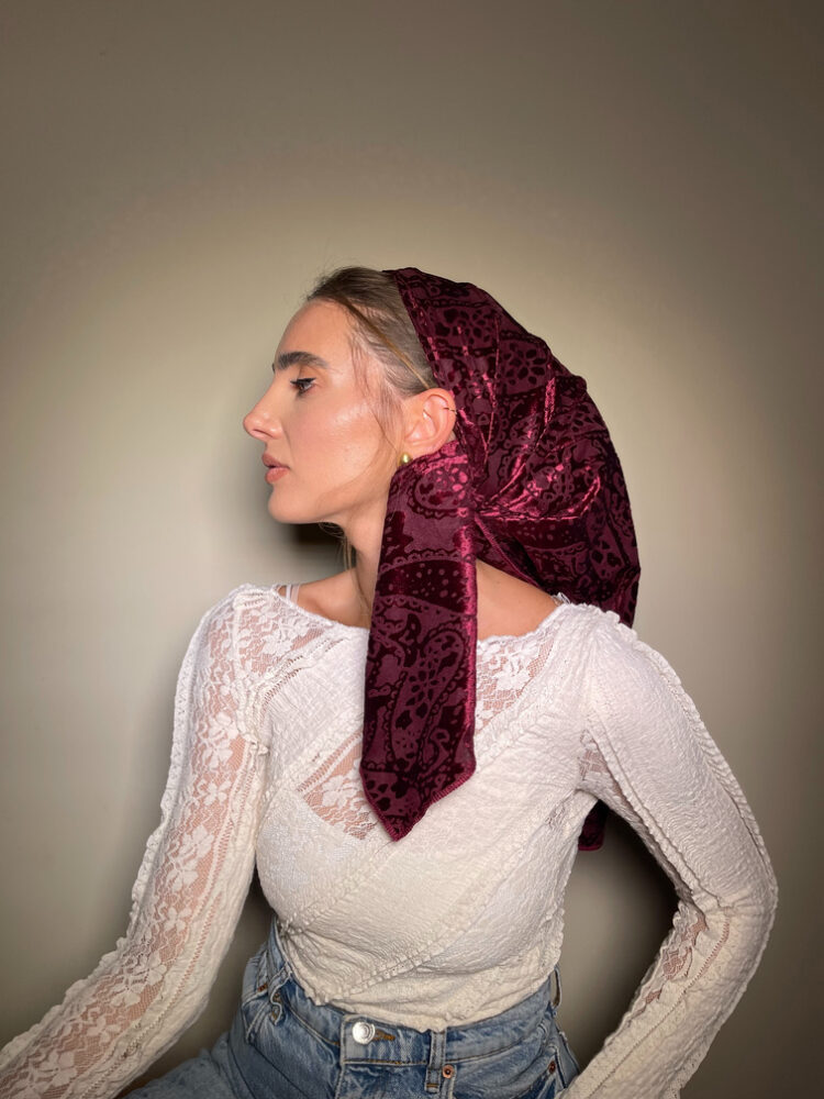 ⁦מטפחת מרובעת - DALYA⁩ – תמונה ⁦2⁩