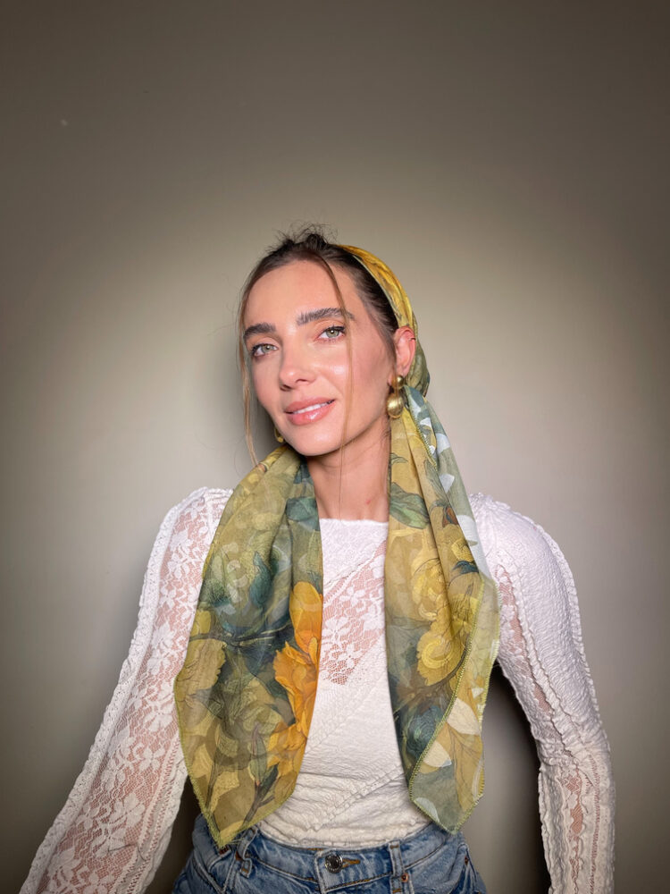 ⁦מטפחת מרובעת - MAAYAN⁩ – תמונה ⁦3⁩