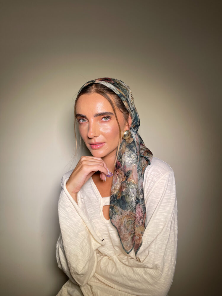 ⁦מטפחת מרובעת - LENA⁩ – תמונה ⁦3⁩