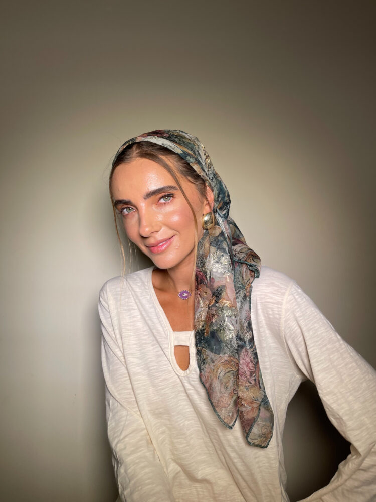 ⁦מטפחת מרובעת - LENA⁩ – תמונה ⁦2⁩