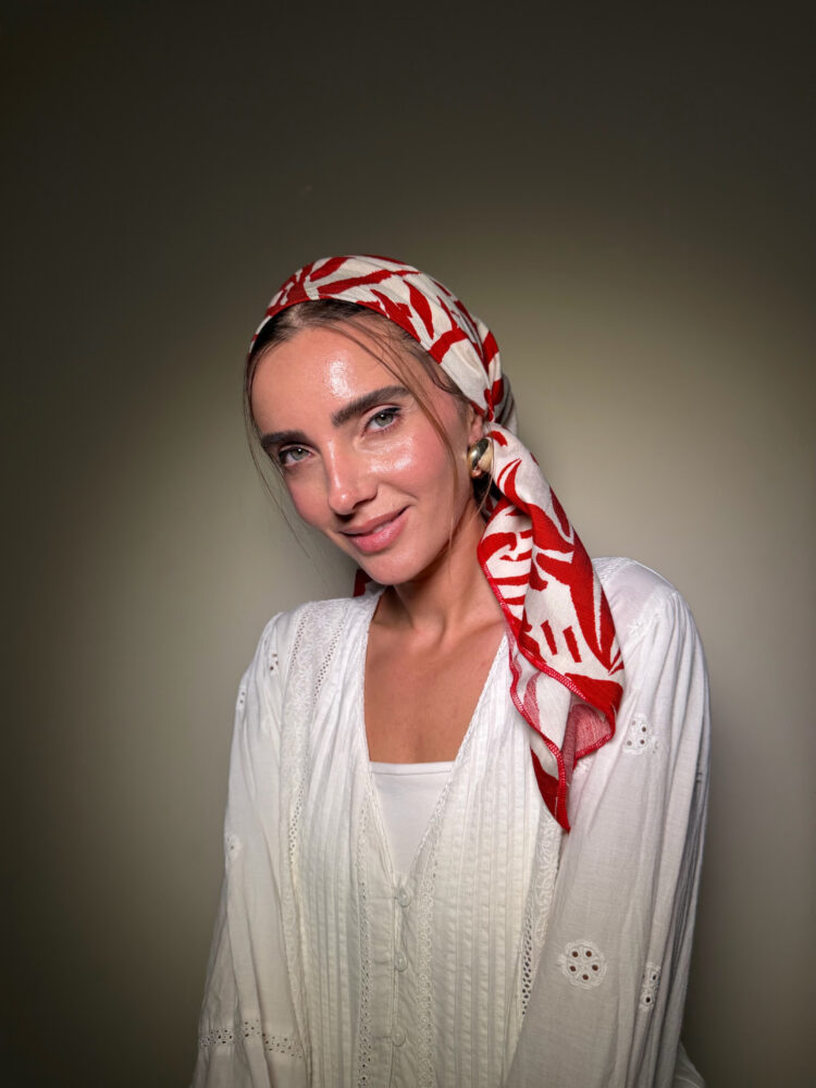 ⁦מטפחת מרובעת -תהל⁩ – תמונה ⁦2⁩