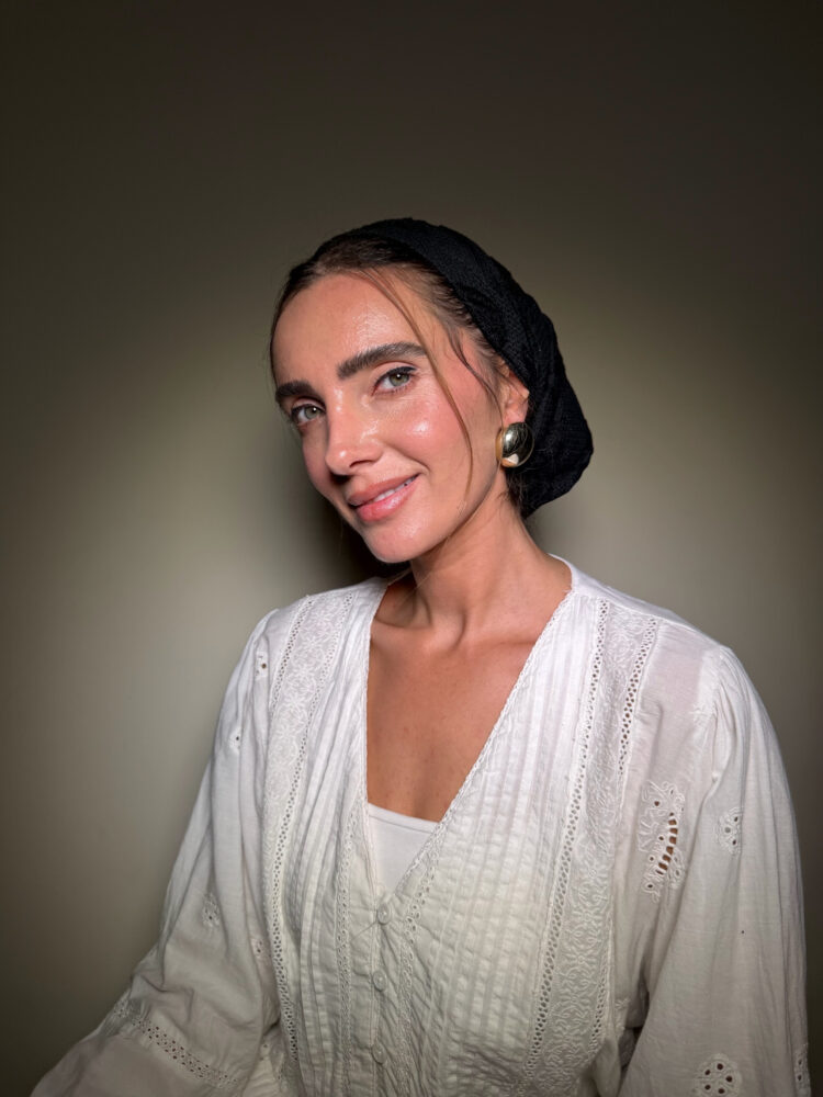 ⁦מטפחת מרובעת -אביה⁩ – תמונה ⁦2⁩
