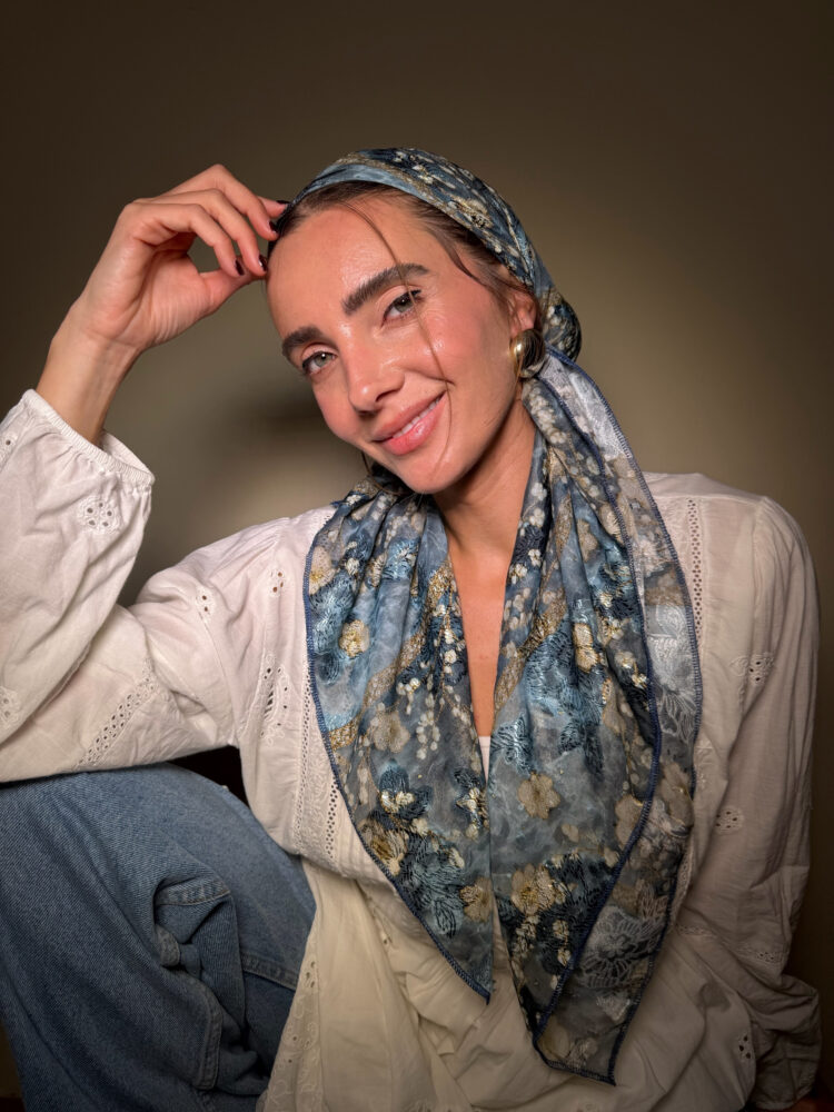 ⁦מטפחת מרובעת-רותם⁩ – תמונה ⁦3⁩