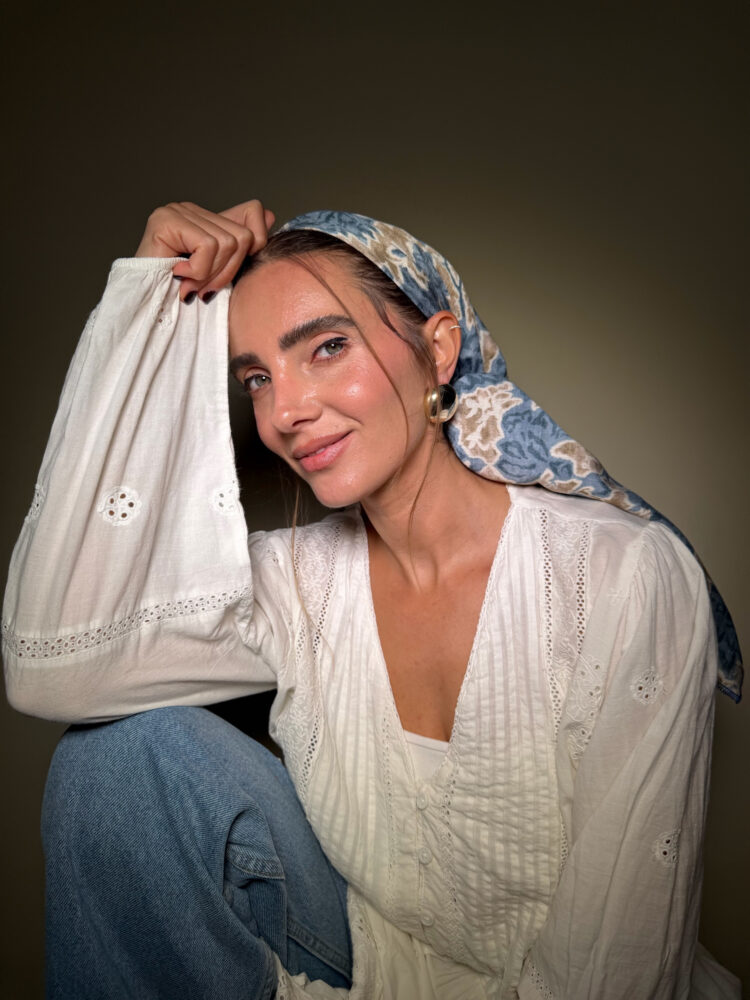 ⁦מטפחת מרובעת-נופר⁩ – תמונה ⁦3⁩