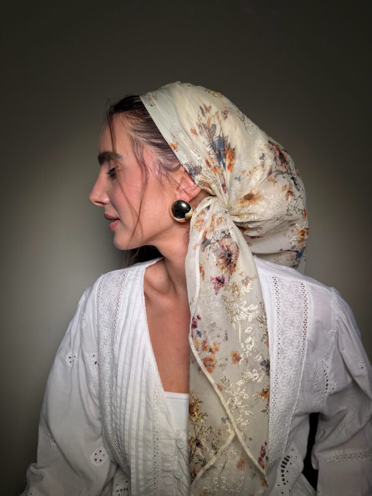 ⁦מטפחת מרובעת-ניב⁩ – תמונה ⁦2⁩