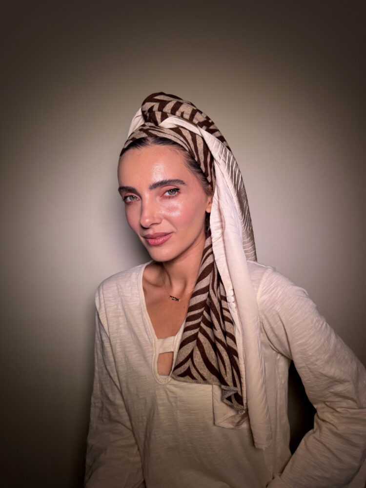 ⁦מטפחת מרובעת-מיטל⁩ – תמונה ⁦3⁩