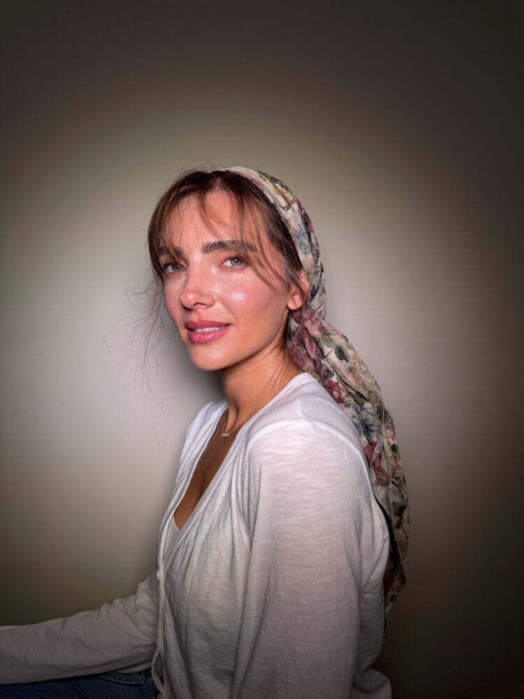 ⁦מטפחת מרובעת-נהר⁩ – תמונה ⁦4⁩
