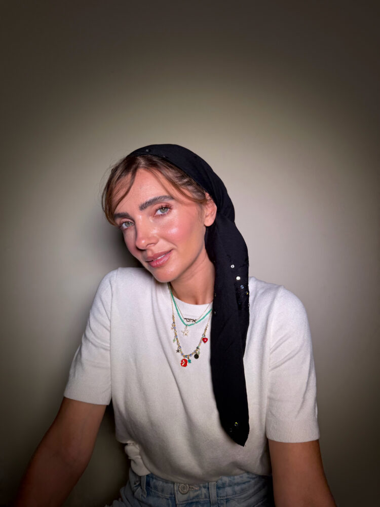 ⁦מטפחת מרובעת -עדיה⁩ – תמונה ⁦3⁩