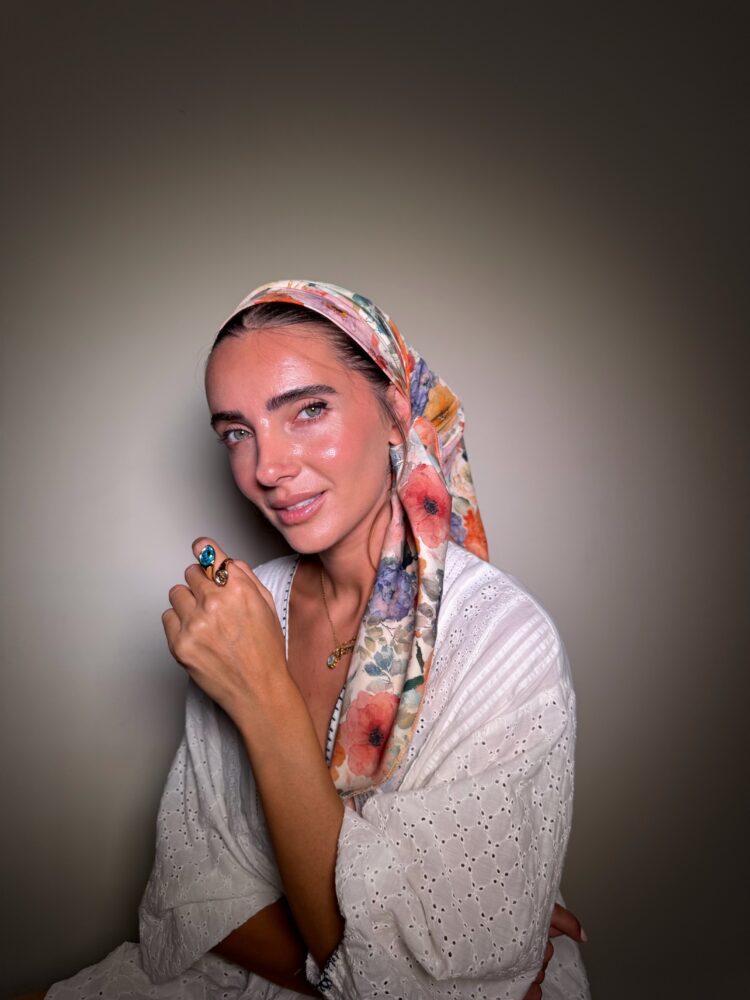 ⁦מטפחת מרובעת -זואי⁩ – תמונה ⁦3⁩