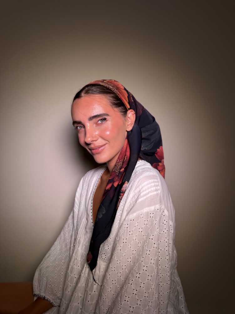⁦מטפחת מרובעת -לונה⁩ – תמונה ⁦3⁩