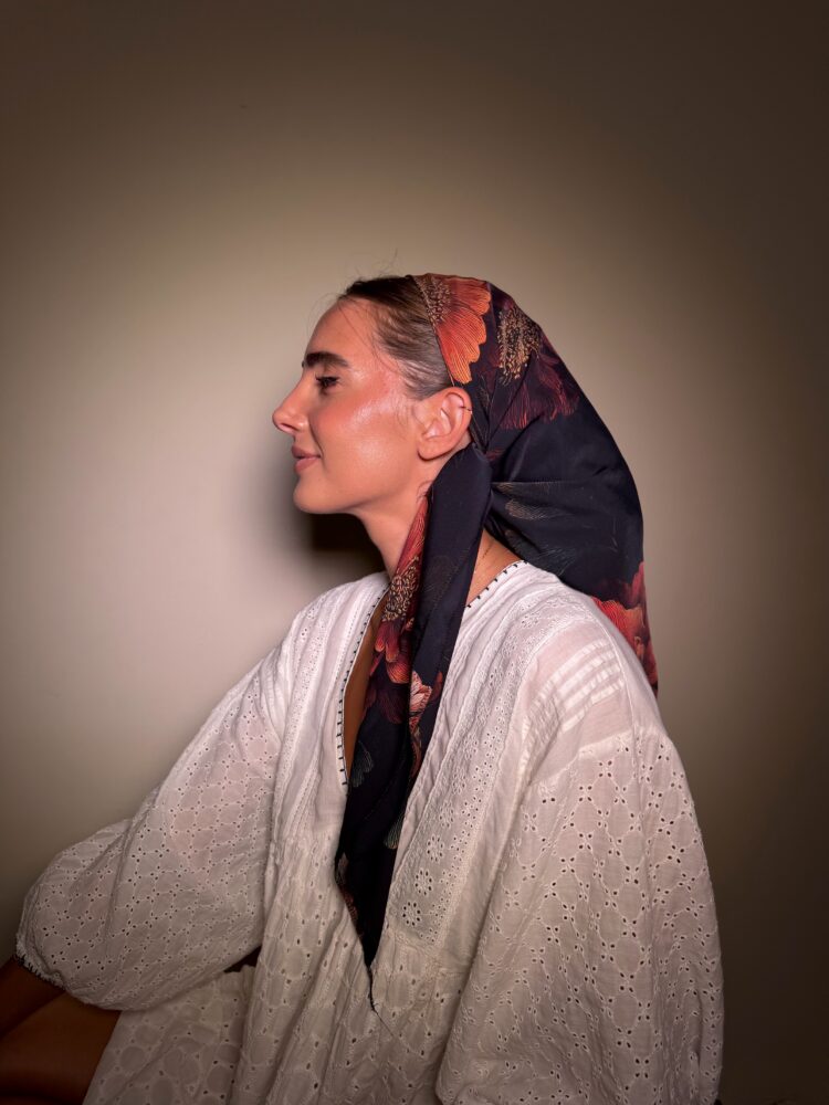 ⁦מטפחת מרובעת -לונה⁩ – תמונה ⁦2⁩