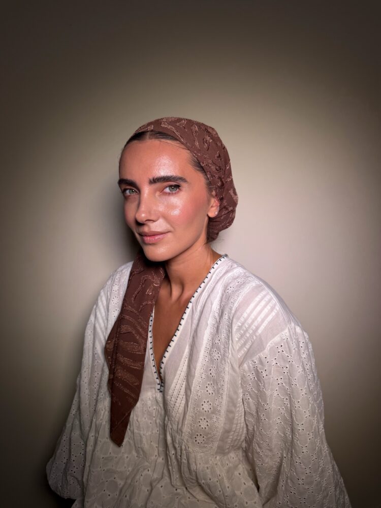 ⁦מטפחת מרובעת -נהר⁩ – תמונה ⁦3⁩