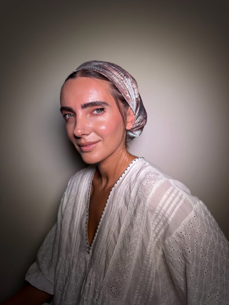 ⁦מטפחת מרובעת -נטלי⁩ – תמונה ⁦2⁩