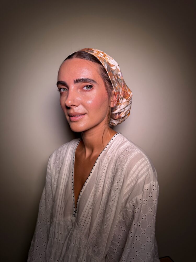 ⁦מטפחת מרובעת -זואי⁩ – תמונה ⁦2⁩