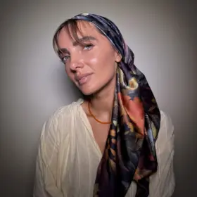 מטפחת מרובעת -סאטן יערה