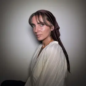 מטפחת מרובעת -חום שוקולד